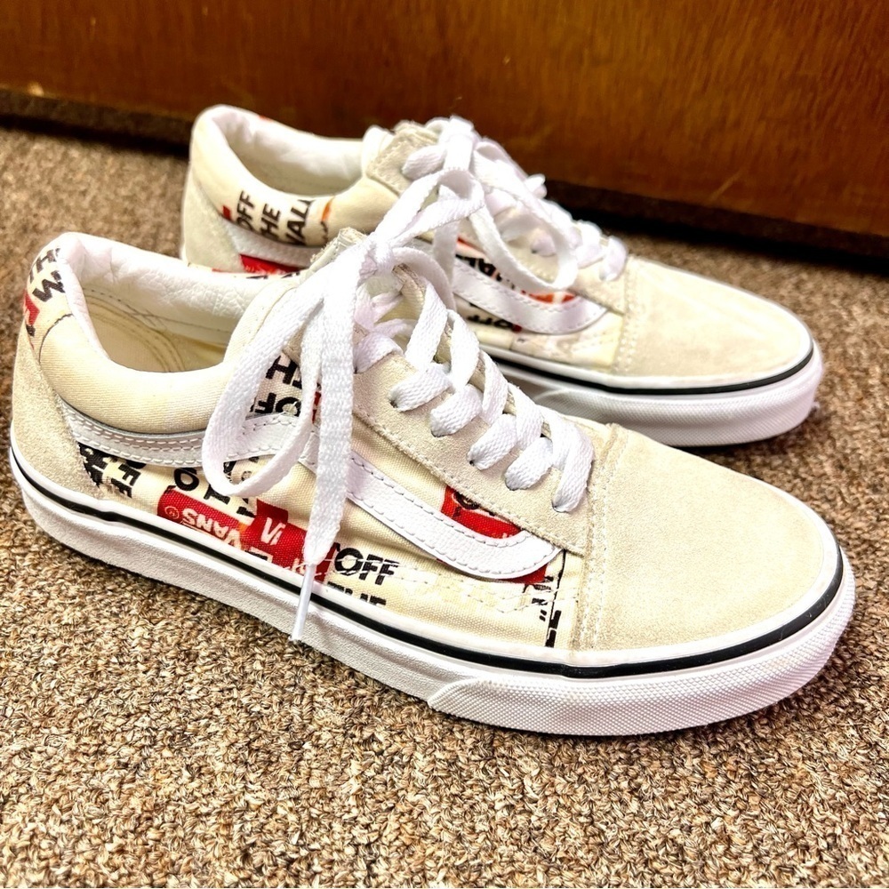 VANS Women's Old Skool True White Packing Tape size 6M